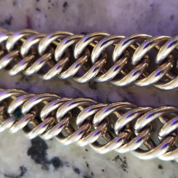 Vintage Chain Link Choker Necklace - Picture 4 of 10